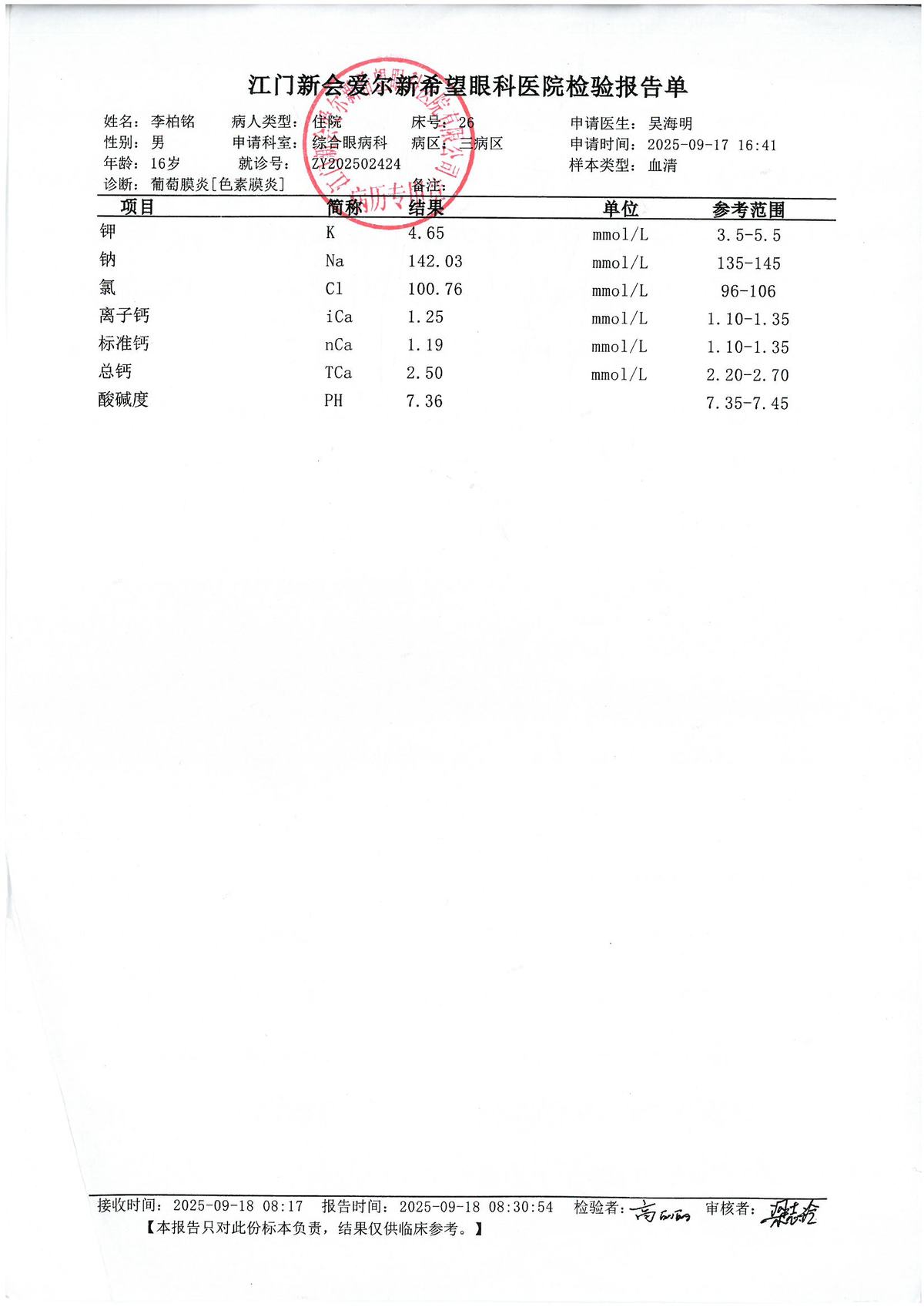 检验报告 · #171